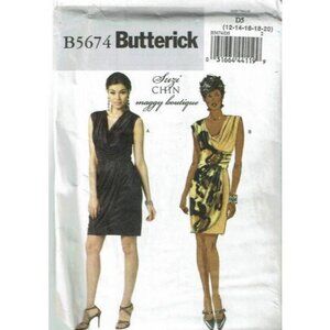 Butterick Sewing Pattern 5674 Dress Size 12-20 Suz